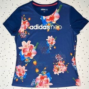 🌸 ADIDAS 🌸 NEO  Orchid Orchidee bloom shirt dry fit size M - L nwot rare